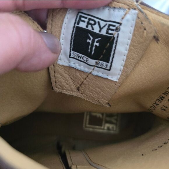 Frye The Vicky Buckle Boots Dark Brown Size 7 - Picture 9 of 11